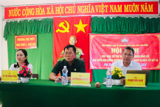 Cử tri phường Phú Thủy mong muốn ứng cử viên đại biểu HĐND tỉnh gần dân, sát dân
