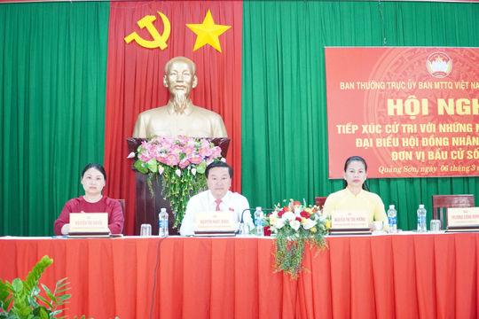 Cử tri Quảng Sơn gửi gắm nhiều kỳ vọng tới các ứng cử viên HĐND tỉnh