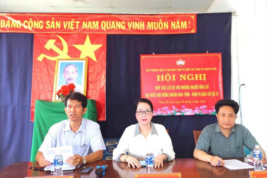 Cử tri xã Phan Rí Cửa gửi gắm kỳ vọng tới ứng cử viên HĐND tỉnh Lâm Đồng