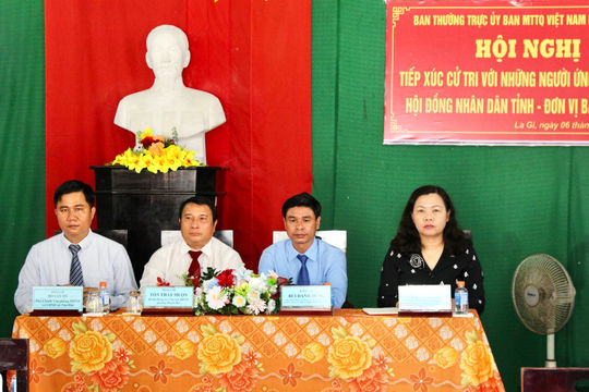 Cử tri phường La Gi mong muốn đại biểu HĐND tỉnh gần dân, sát dân