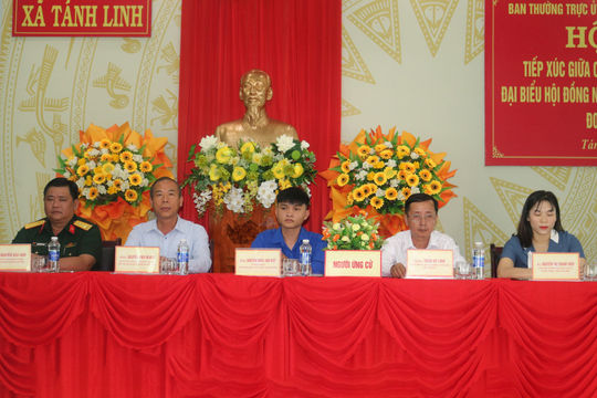Ứng cử viên đại biểu HĐND tỉnh tiếp xúc cử tri 2 xã Bắc Ruộng, Tánh Linh