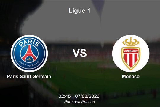 Nhận định Paris Saint Germain vs Monaco - Vòng 25 Ligue 1