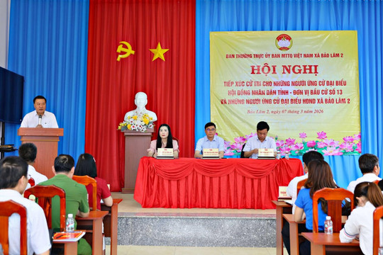 Ứng cử viên HĐND tỉnh tiếp xúc cử tri xã Bảo Lâm 2, cam kết lắng nghe và hành động