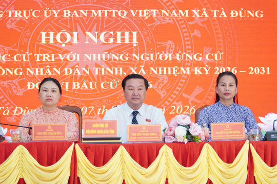 Ứng cử viên HĐND tỉnh cam kết đưa kiến nghị cử tri Tà Đùng đến nghị trường