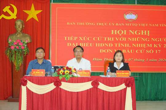 Ứng cử viên HĐND tỉnh Lâm Đồng Đơn vị bầu cử số 17 cam kết theo sát, giải quyết kiến nghị của cử tri