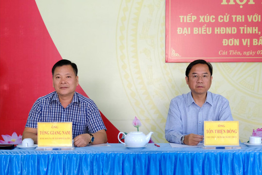 Ứng cử viên HĐND tỉnh Lâm Đồng cam kết lắng nghe, chuyển tải ý kiến cử tri xã Cát Tiên
