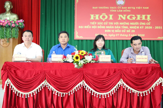 Các ứng cử đại biểu HĐND tỉnh Lâm Đồng nhiệm kỳ 2026 – 2031 tiếp xúc cử tri tại xã Đức Linh