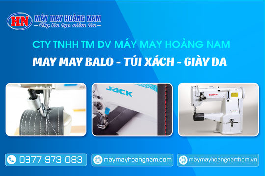 Máy May Hoàng Nam chuyên máy may giày da balo túi xách