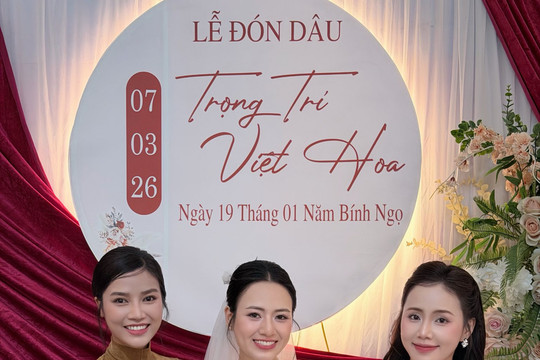 Diễn viên Việt Hoa tổ chức lễ ăn hỏi cùng bạn đời Trọng Trí sau nhiều năm gắn bó