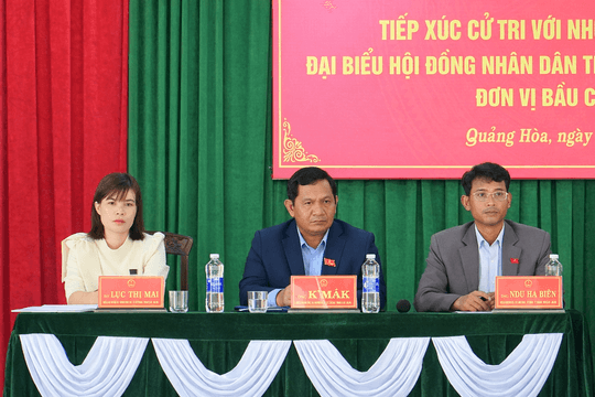 Cử tri Quảng Hòa kiến nghị phát triển hạ tầng, an sinh xã hội
