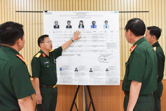 Kiểm tra công tác bầu cử tại các đơn vị lực lượng vũ trang ở Phan Thiết