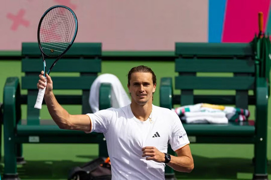 Alexander Zverev nhọc nhằn hạ Nakashima sau 3 set kịch tính tại vòng 3 Indian Wells 2026
