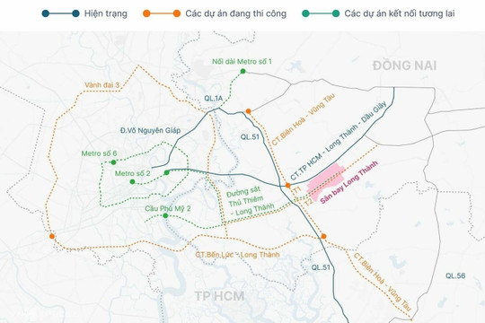 Bộ trưởng Xây dựng đề xuất mở rộng trục TP.HCM - Long Thành lên 12 làn xe