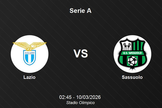 Nhận định Lazio vs Sassuolo - Serie A: Cuộc chiến khẳng định vị thế tại Olimpico