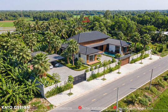 Nhà cấp 4 tam hợp viện - Xu hướng kiến trúc sân vườn được nhiều gia đình Việt yêu thích