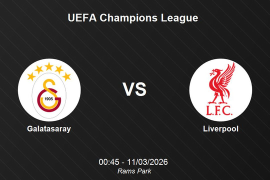 Nhận định Galatasaray vs Liverpool - Vòng bảng UEFA Champions League