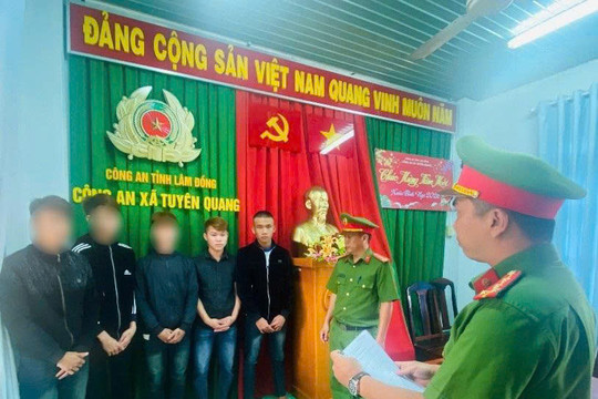 Bắt 2 đối tượng liên quan vụ cố ý gây thương tích ở xã Tuyên Quang