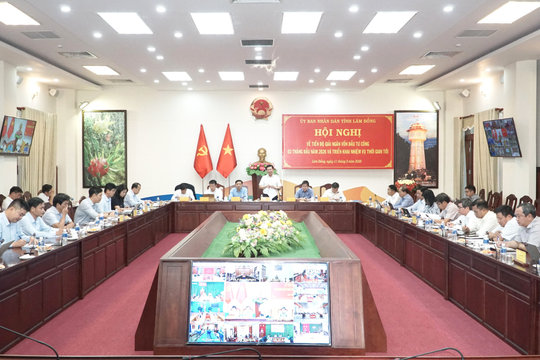 Chủ tịch UBND tỉnh Lâm Đồng Hồ Văn Mười chủ trì Hội nghị về giải ngân vốn đầu tư công