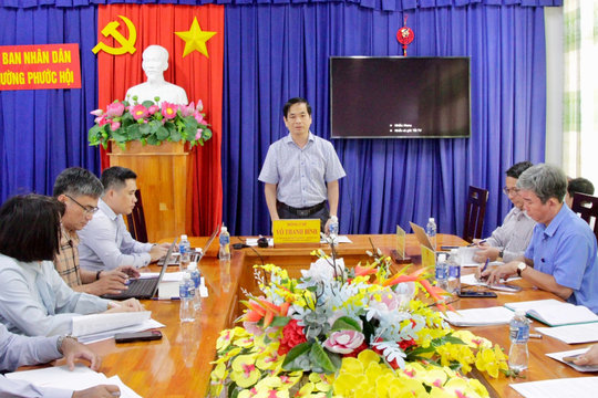 Đoàn kiểm tra của UBBC tỉnh Lâm Đồng làm việc tại phường Phước Hội và xã Sơn Mỹ