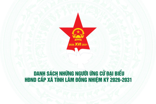 Danh sách những người ứng cử đại biểu HĐND cấp xã tỉnh Lâm Đồng nhiệm kỳ 2026-2031