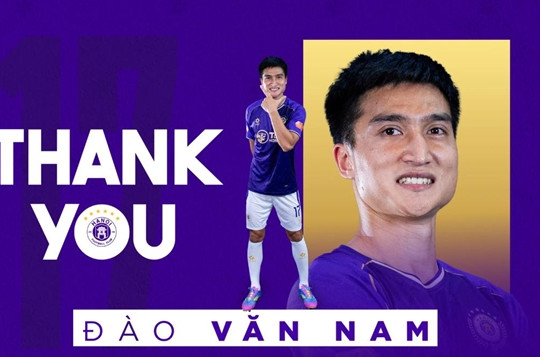 Hà Nội FC bất ngờ chấm dứt hợp đồng với trung vệ Đào Văn Nam trước thời hạn