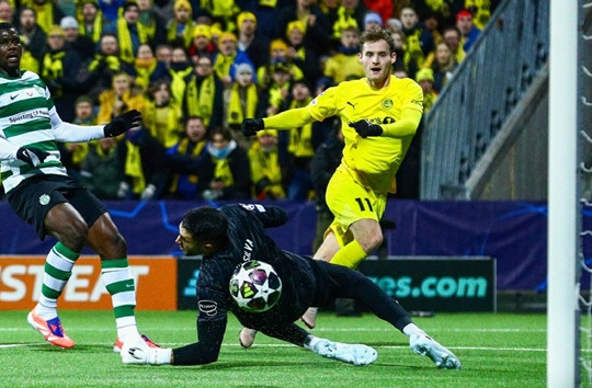 Bodo/Glimt hủy diệt Sporting CP 3-0 tại vòng 1/8 Champions League