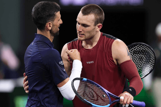 Jack Draper tạo địa chấn tại Indian Wells 2026 khi đánh bại Novak Djokovic