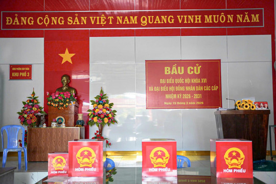 Phường Hàm Thắng hoàn tất cơ sở vật chất phục vụ bầu cử