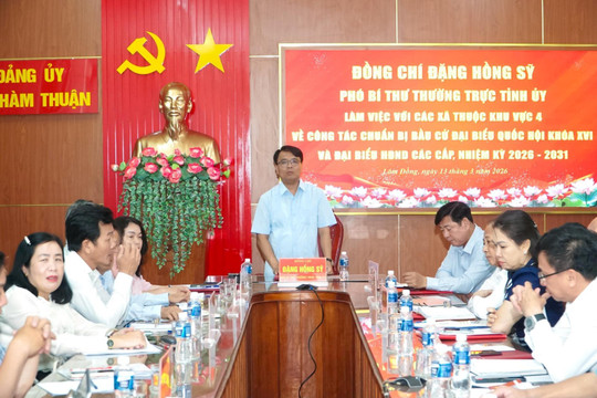 Các xã khu vực 4 Lâm Đồng hoàn tất công tác chuẩn bị cho ngày bầu cử