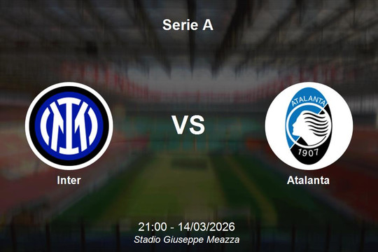 Nhận định Inter vs Atalanta - Serie A: Thử thách cho ngôi đầu tại Giuseppe Meazza