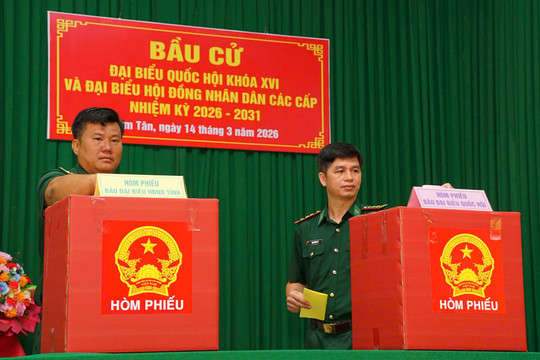 5 khu vực bỏ phiếu sớm tại Lâm Đồng hoàn thành bầu cử