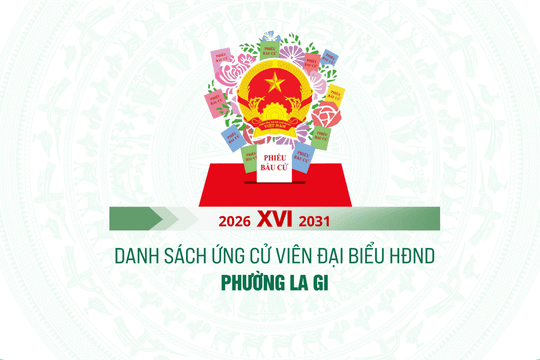Danh sách những người ứng cử đại biểu HĐND phường La Gi nhiệm kỳ 2026-2031