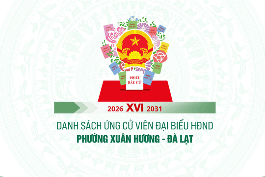 Danh sách những người ứng cử đại biểu HĐND phường Xuân Hương - Đà Lạt nhiệm kỳ 2026-2031