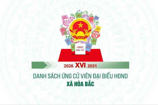 Danh sách những người ứng cử đại biểu HĐND xã Hòa Bắc nhiệm kỳ 2026-2031