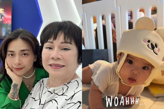 Bé Gạo nhà Ngô Thanh Vân 7 tháng tuổi: 'Bản sao' hoàn hảo của Huy Trần
