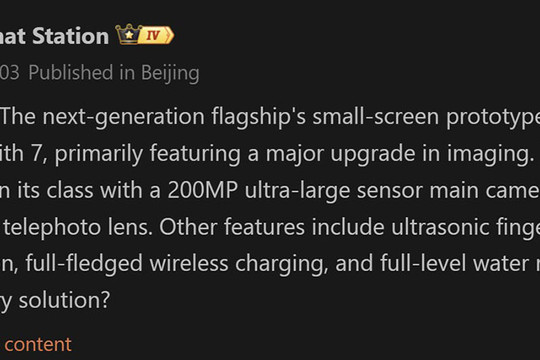 Xiaomi 18 Pro lộ cấu hình: Smartphone màn hình 6.3 inch dùng chip 2nm và pin 7000 mAh