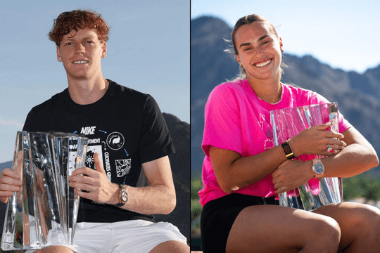 Jannik Sinner và Aryna Sabalenka thiết lập hàng loạt kỷ lục vô tiền khoáng hậu tại Indian Wells