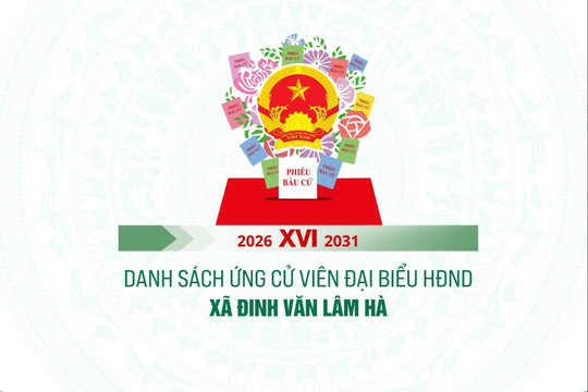 Danh sách những người ứng cử đại biểu HĐND xã Đinh Văn Lâm Hà nhiệm kỳ 2026-2031