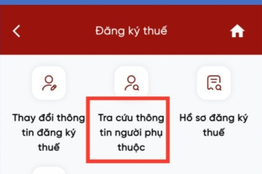Hướng dẫn cập nhật thông tin người phụ thuộc trên Etax Mobile