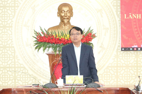 Phó Bí thư Thường trực Tỉnh ủy Lâm Đồng Đặng Hồng Sỹ làm việc với Ban Nội chính Tỉnh ủy