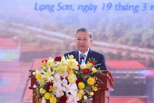 Phát biểu của Tổng Bí thư tại lễ khởi công xây dựng trường phổ thông nội trú liên cấp tiểu học và trung học cơ sở tại 121 xã biên giới đất liền