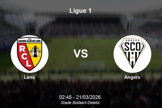 Nhận định Lens vs Angers - Ligue 1: Sức mạnh áp đảo tại Stade Bollaert-Delelis