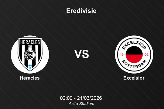 Nhận định Heracles vs Excelsior - Cuộc chiến trụ hạng tại Eredivisie