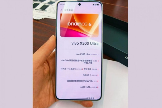 vivo X300 Ultra rò rỉ: Pin 6.600mAh và hệ thống camera 200MP chuyên nghiệp
