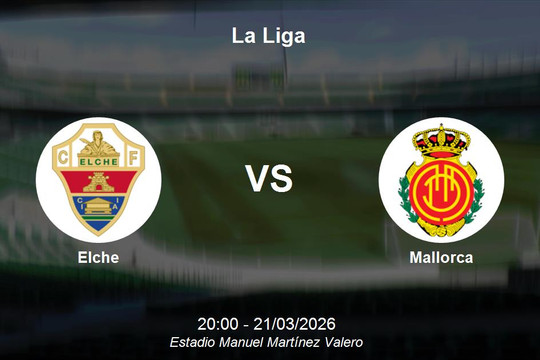 Nhận định Elche vs Mallorca - Cuộc chiến sống còn vì mục tiêu trụ hạng tại La Liga