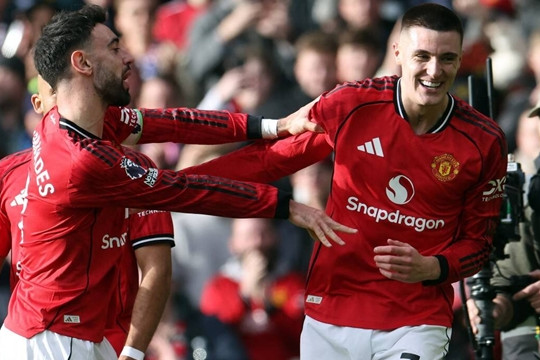 Hàng công Manchester United thăng hoa: Kỷ lục của Bruno và 'cơn đau đầu' của Carrick