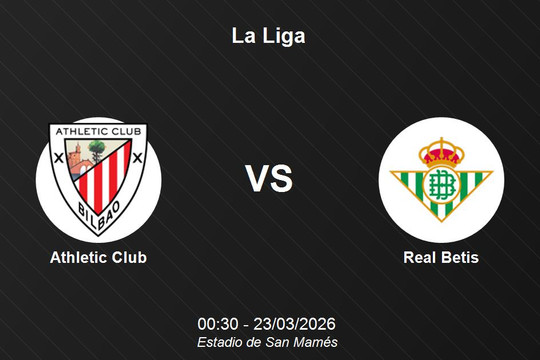 Nhận định Athletic Club vs Real Betis - Đại chiến tại San Mamés vòng 28 La Liga
