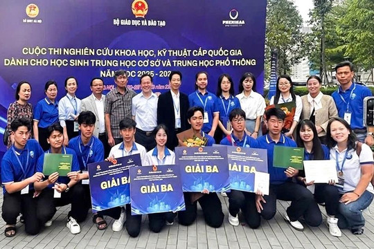 Lâm Đồng đoạt 2 giải ba Cuộc thi Khoa học kỹ thuật cấp quốc gia