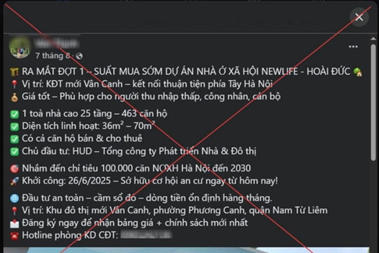 Hà Nội xử phạt hai cá nhân rao bán suất ngoại giao nhà ở xã hội sai sự thật trên mạng