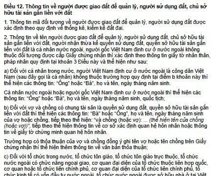 Thông tư 10/2024/TT-BTNMT: Những thay đổi quan trọng về cách đứng tên trên sổ đỏ